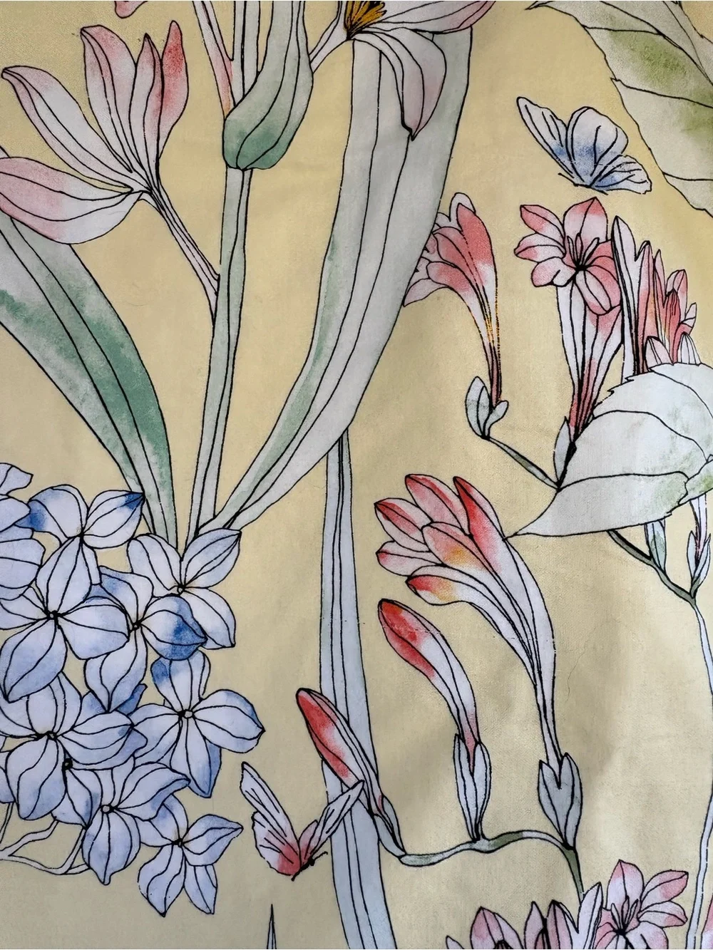Charter Club Yellow Floral 🌸🌺Set of 2 Cotton Floral Pillow Shams